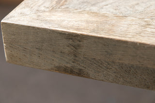 Knightsbridge Oak Dining Table in Silverback - 1.8m - SECONDS ITEM