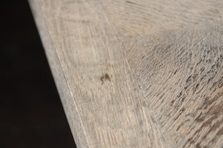 Knightsbridge Oak Dining Table in Silverback - 1.8m - SECONDS ITEM