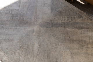 Knightsbridge Oak Dining Table in Silverback - 1.8m - SECONDS ITEM