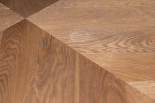 Knightsbridge Oak Dining Table in Weathered - 2.4m - SECONDS ITEM