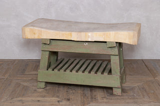 Vintage Butcher’s Block Table on Country Stand