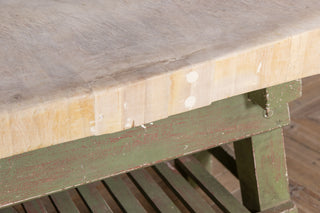 Vintage Butcher’s Block Table on Country Stand