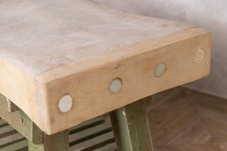 Vintage Butcher’s Block Table on Country Stand