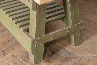 Vintage Butcher’s Block Table on Country Stand