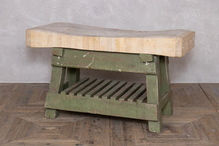 Vintage Butcher’s Block Table on Country Stand