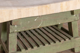 Vintage Butcher’s Block Table on Country Stand