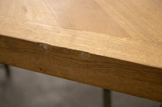 Mayfair Modern Dining Table in Weathered - 2.4m - SECONDS ITEM