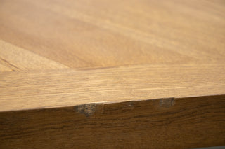 Mayfair Modern Dining Table in Weathered - 2.4m - SECONDS ITEM