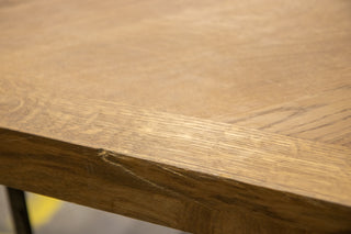 Mayfair Modern Dining Table in Weathered - 2.4m - SECONDS ITEM