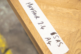 Mayfair Modern Dining Table in Weathered - 2.4m - SECONDS ITEM