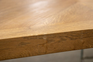 Mayfair Modern Dining Table in Weathered - 2.4m - SECONDS ITEM