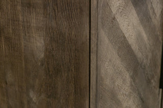 Tiverton 4 Door Oak Sideboard in Silverback - SECONDS ITEM