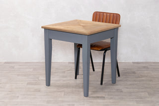 Chevron Top Tapered Leg Base Café Table