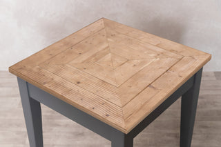 Chevron Top Tapered Leg Base Café Table