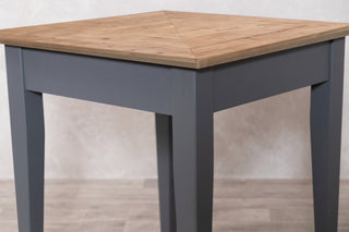 Chevron Top Tapered Leg Base Café Table
