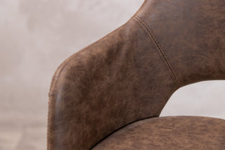 Lincoln Bar Stools in Mid Brown - SECONDS ITEM