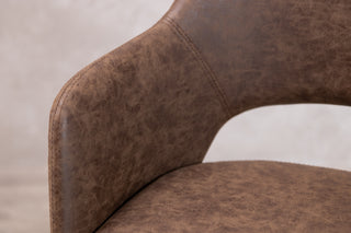 Lincoln Bar Stools in Mid Brown - SECONDS ITEM