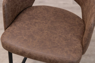 Lincoln Bar Stools in Mid Brown - SECONDS ITEM