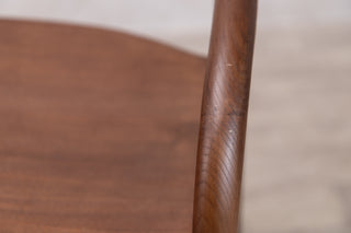 Alder Scandi Style Bar Stool in Walnut - SECONDS ITEM