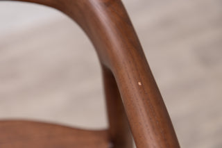 Alder Scandi Style Bar Stool in Walnut - SECONDS ITEM