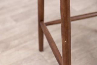 Alder Scandi Style Bar Stool in Walnut - SECONDS ITEM