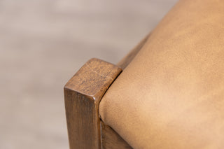 Hampton PU Leather Dining Chair in Tan - SECONDS ITEM