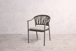 Rimini 4 Seater Oval Outdoor Table and 4 Garden Chairs Set