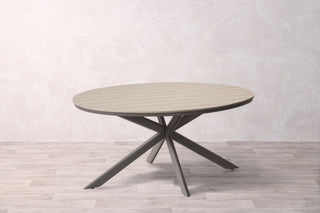 Rimini 4 Seater Oval Outdoor Table and 4 Garden Chairs Set