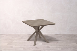 Capri 4 Seater Square Outdoor Table and 4 Garden Chairs Set