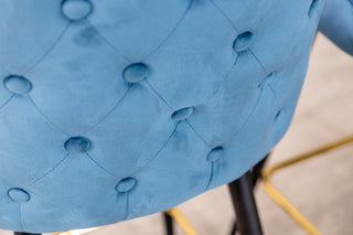 Rosette Button Back Bar Stools - SECONDS ITEM