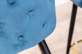 Rosette Button Back Bar Stools - SECONDS ITEM