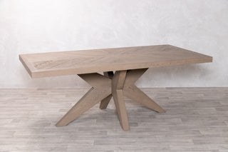 Farringdon Dining Table in Fawn - 2m - SECONDS ITEM