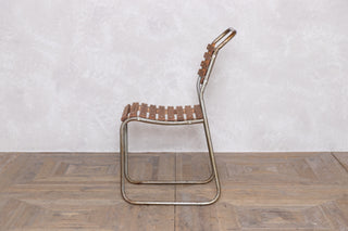 Set of 6 Vintage Slatted Stacking Chairs