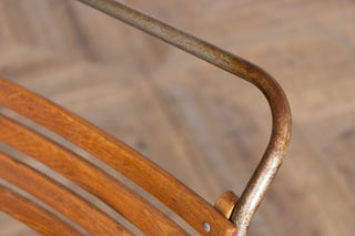 Set of 6 Vintage Slatted Stacking Chairs