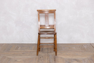 1920's Vintage Wooden Chapel Chairs