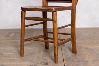 1920's Vintage Wooden Chapel Chairs