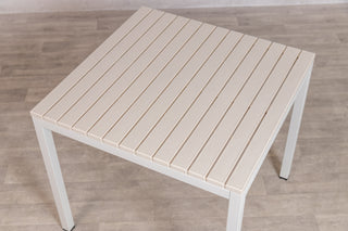 California Garden Outdoor Speckled Beige Café Table Set with California Chairs