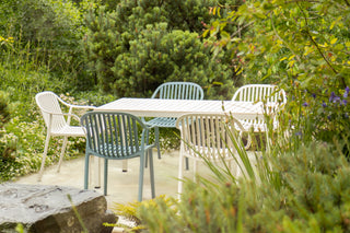 California Garden Outdoor Speckled Beige Café Table Set with California Chairs