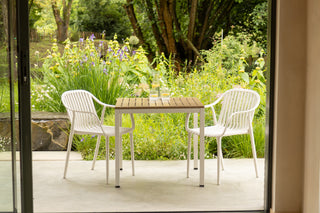 California Garden Outdoor Ochre Café Table Set with California Chairs