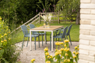 California Garden Outdoor Ochre Café Table Set with California Chairs