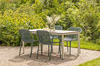 California Garden Outdoor Ochre Café Table Set with California Chairs
