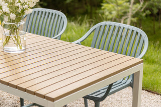 California Garden Outdoor Ochre Café Table Set with California Chairs
