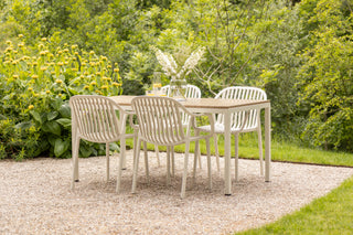 California Garden Outdoor Ochre Café Table Set with California Chairs