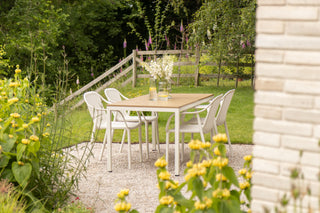 California Garden Outdoor Ochre Café Table Set with California Chairs