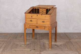 Vintage Pine Maître D' Stand with Sloping Desk