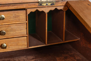 Vintage Pine Maître D' Stand with Sloping Desk