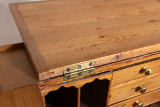 Vintage Pine Maître D' Stand with Sloping Desk