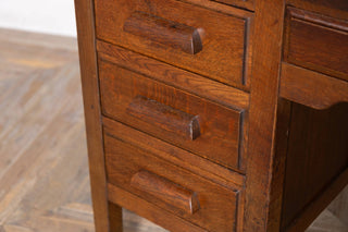 Vintage 1950's Oak Office Desk
