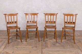 Vintage 1940's Elm & Beech Chapel Chairs