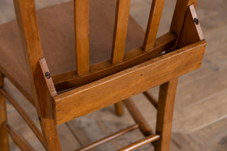 Vintage 1940's Elm & Beech Chapel Chairs